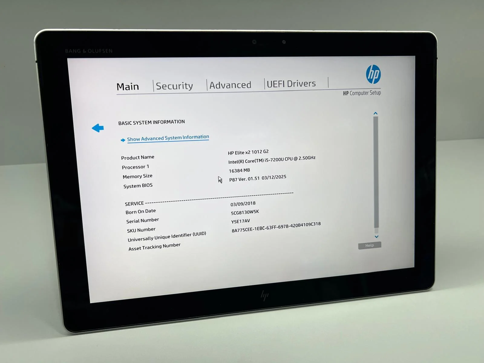Tableta/Laptop SH HP Elite X2 G2 i5-7200U 16gb RAM NVME 256Gb tastatura - imagine 2