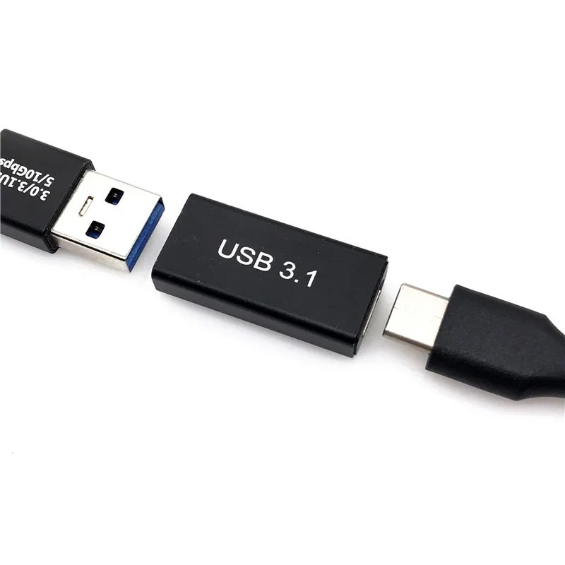 Adaptor prelungitor USB 3.1 USB - Type C Mama negru