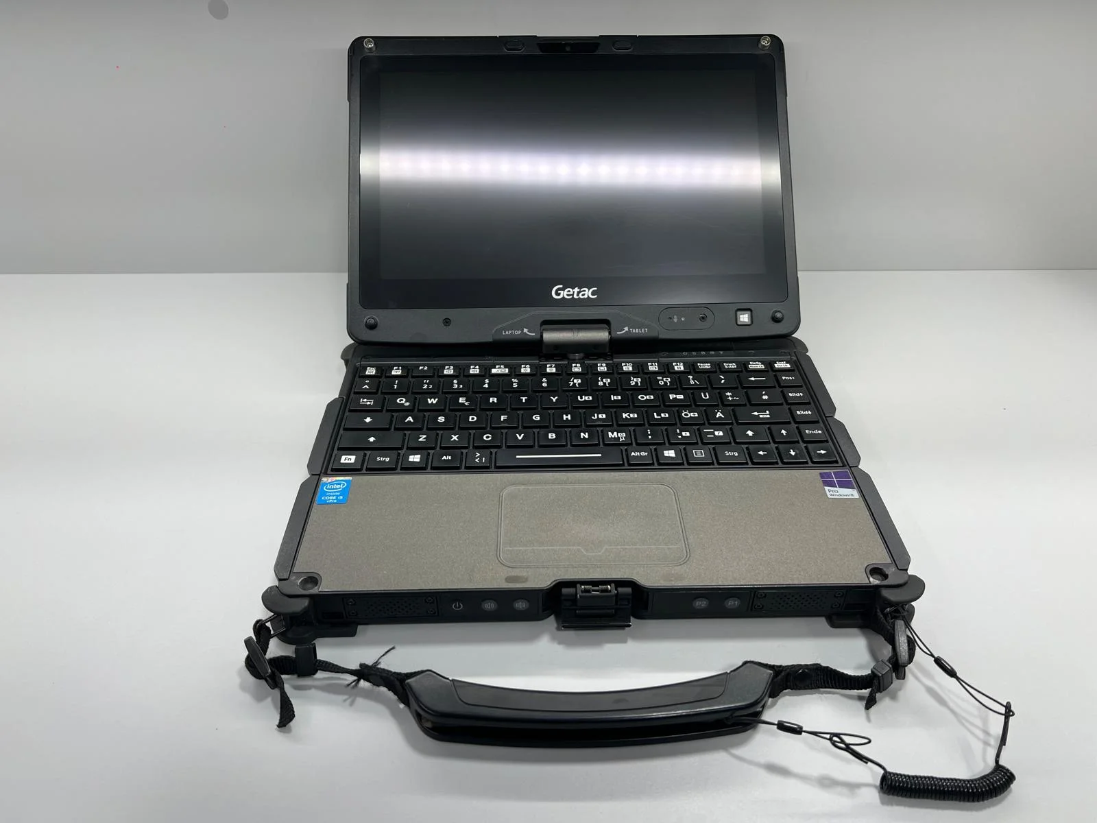 Laptop SH GETAC Fully Rugged i5-4300U SSD M2 256Gb+128 Gb 12GB Ram Tableta Touchscreen convertible - imagine 2