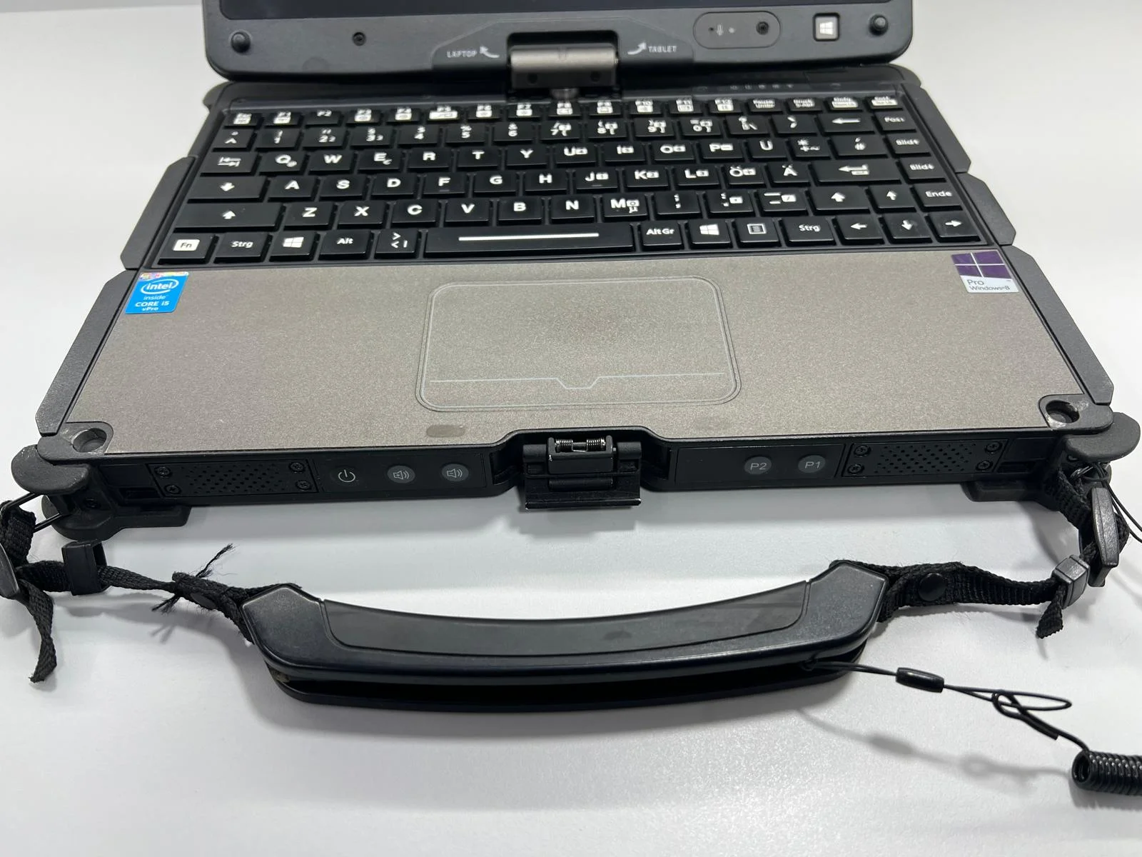 Laptop SH GETAC Fully Rugged i5-4300U SSD M2 256Gb+128 Gb 12GB Ram Tableta Touchscreen convertible - imagine 3