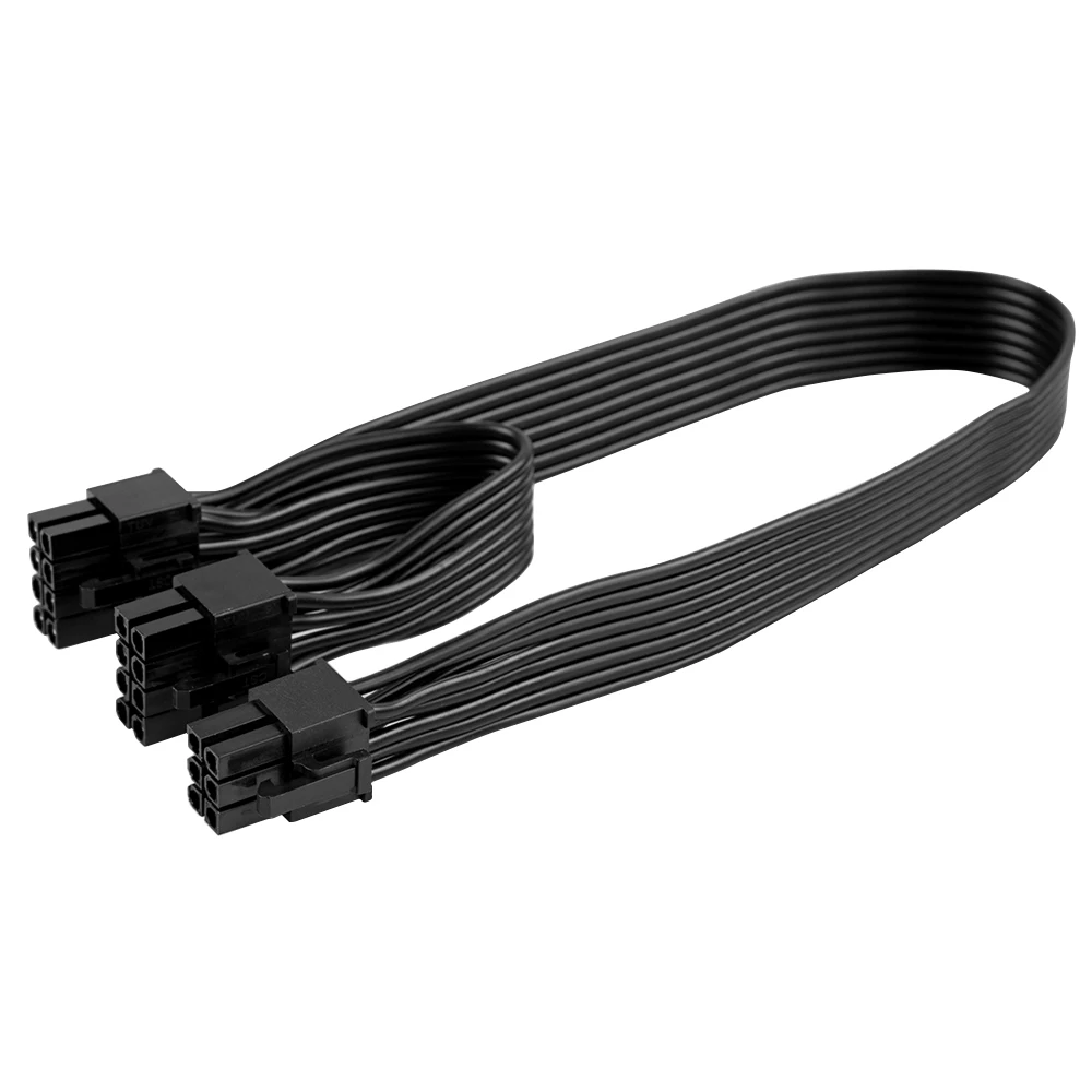 Cablu splitter placa video de la 6 pini la 2 6+2 pini adaptor alimentare - imagine 3