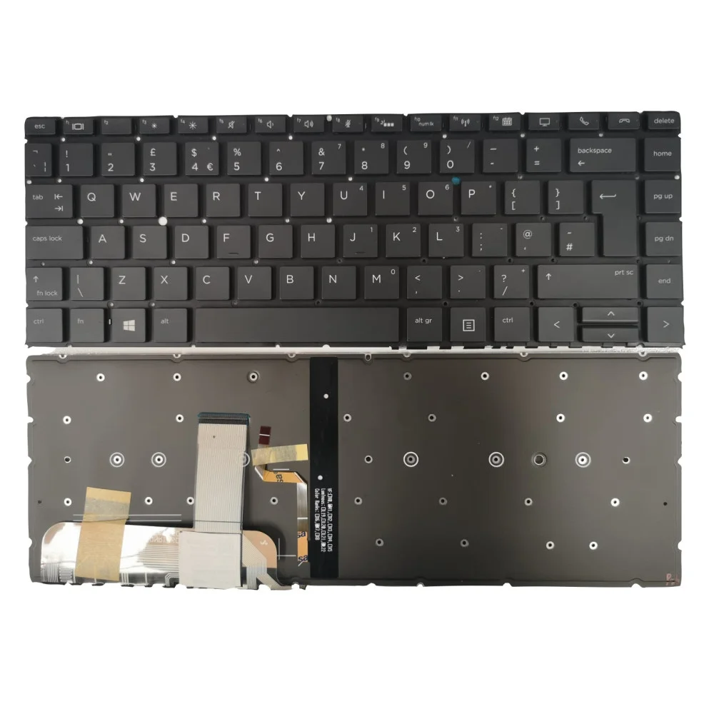 Tastatura laptop HP 1040 G4 1040 G5 UK neagra iluminata