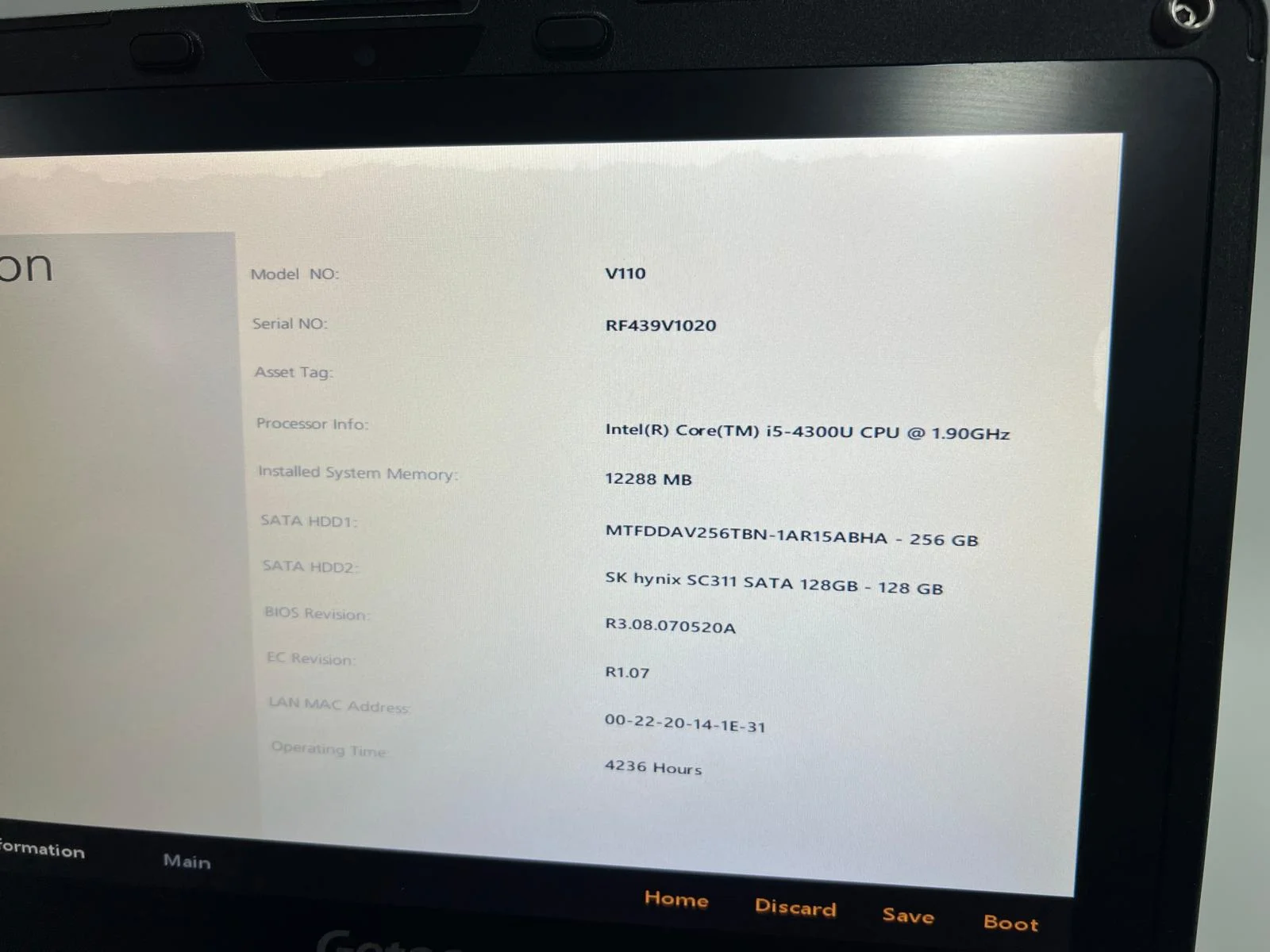 Laptop SH GETAC Fully Rugged i5-4300U SSD M2 256Gb+128 ram 12gb tochscreen tablet - imagine 3