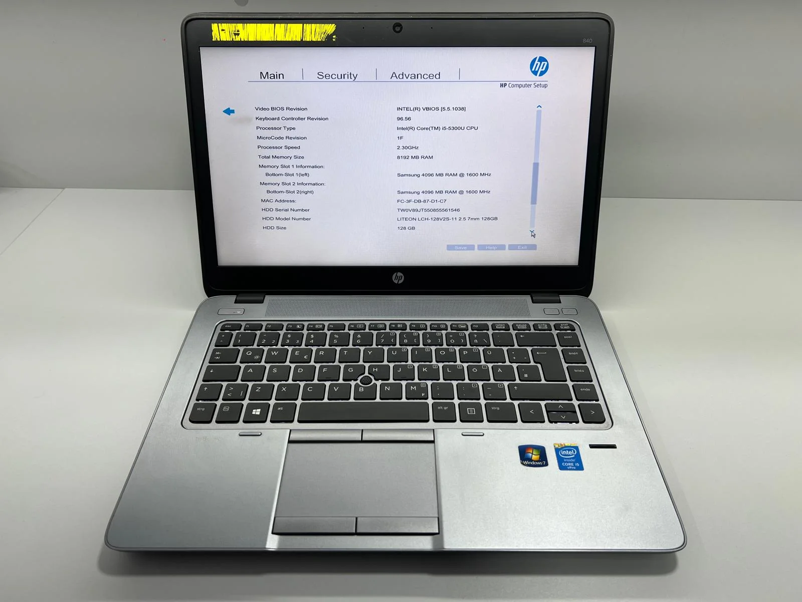 Laptop SH HP Elitebook 840 i5-5300U 8gb ram ssd 120gb