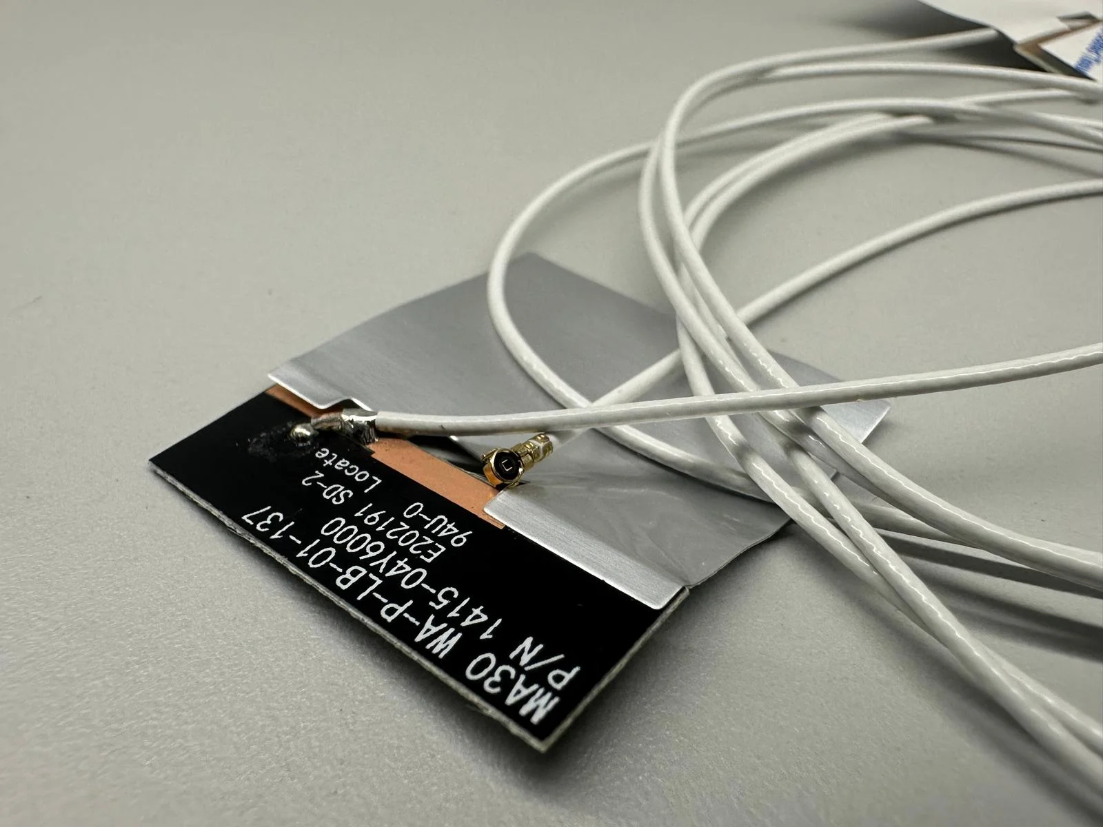 Set antene MHF4/IPEX4 M.2 NGFF universal laptop placa wifi AX210 AX200 albe - imagine 3