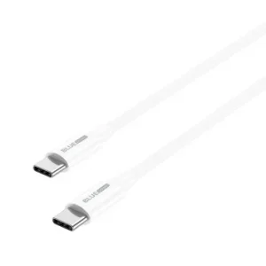 Cablu Date si Incarcare USB-C - USB-C BLUE Power BBX44 100W 1m Alb