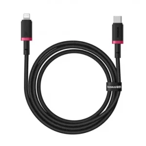 Cablu Date si Incarcare USB-C - Lightning Baseus Dura Series 20W 2m Rosu Negru
