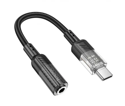 Adaptor Audio USB-C - 3.5mm HOCO LS37 Negru - imagine 2