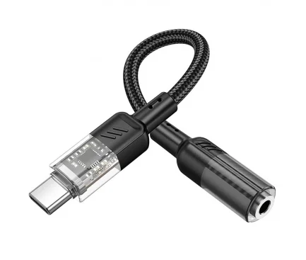 Adaptor Audio USB-C - 3.5mm HOCO LS37 Negru - imagine 3