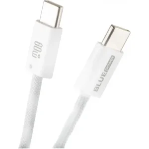 Cablu Date si Incarcare USB-C - USB-C Blue Power NB-Q273 60W 1m Alb
