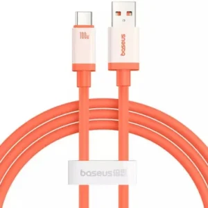 Cablu Date si Incarcare USB-A - USB-C Baseus Zero Degree Series 100W 2m Rosu