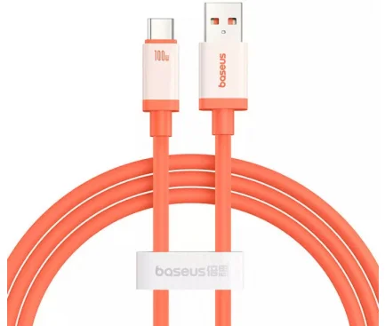 Cablu Date si Incarcare USB-A - USB-C Baseus Zero Degree Series 100W 2m Rosu