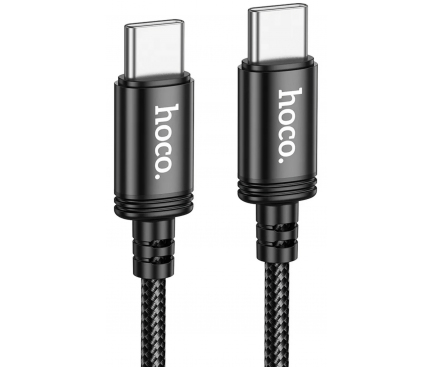 Cablu Date si Incarcare USB-C - USB-C 60W 3m Negru HOCO X91 - imagine 4