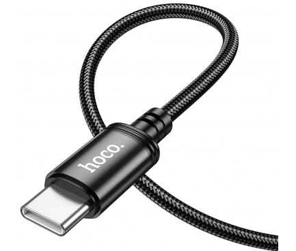 Cablu Date si Incarcare USB-C - USB-C 60W 3m Negru HOCO X91 - imagine 3