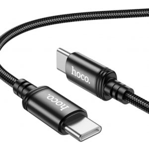 Cablu Date si Incarcare USB-C - USB-C 60W 3m Negru  HOCO X91
