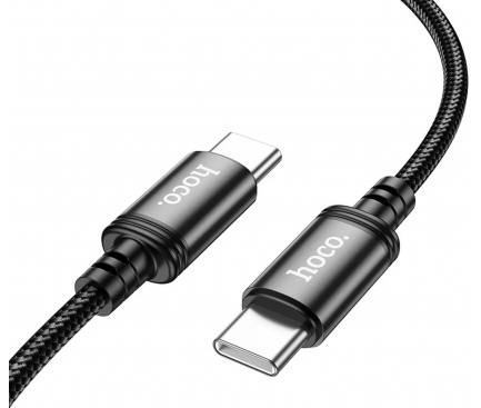 Cablu Date si Incarcare USB-C - USB-C 60W 3m Negru HOCO X91 - imagine 2