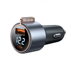 Incarcator Auto McDodo CC-3690 Venus Display 75W 3A 1 x USB-A - 1 x USB-C Negru
