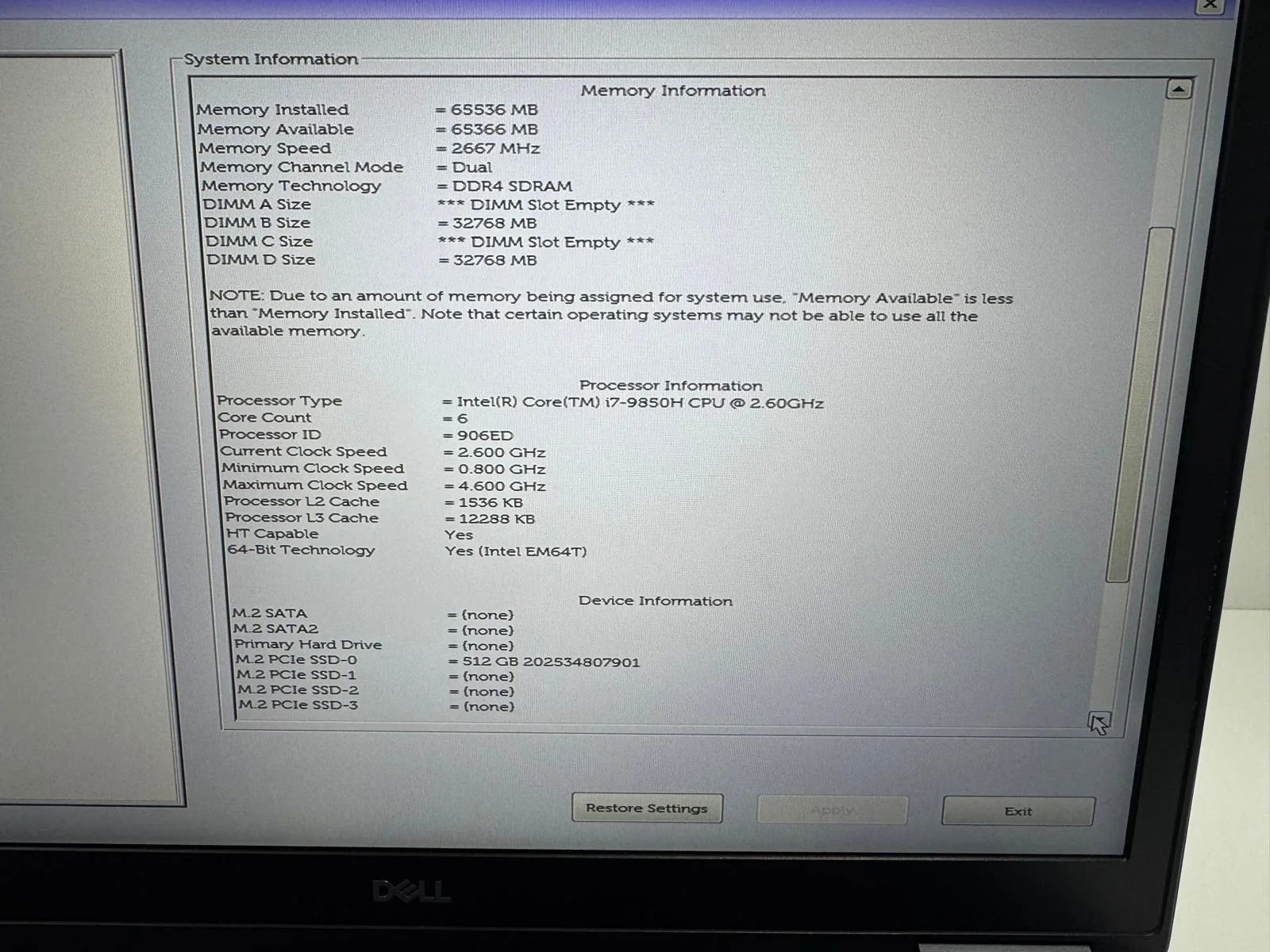 Laptop/Workstation SH Dell Precision 7740 i7-9850H RTX 5000 16 gb 64 GB RAM SSD 512gb - imagine 2