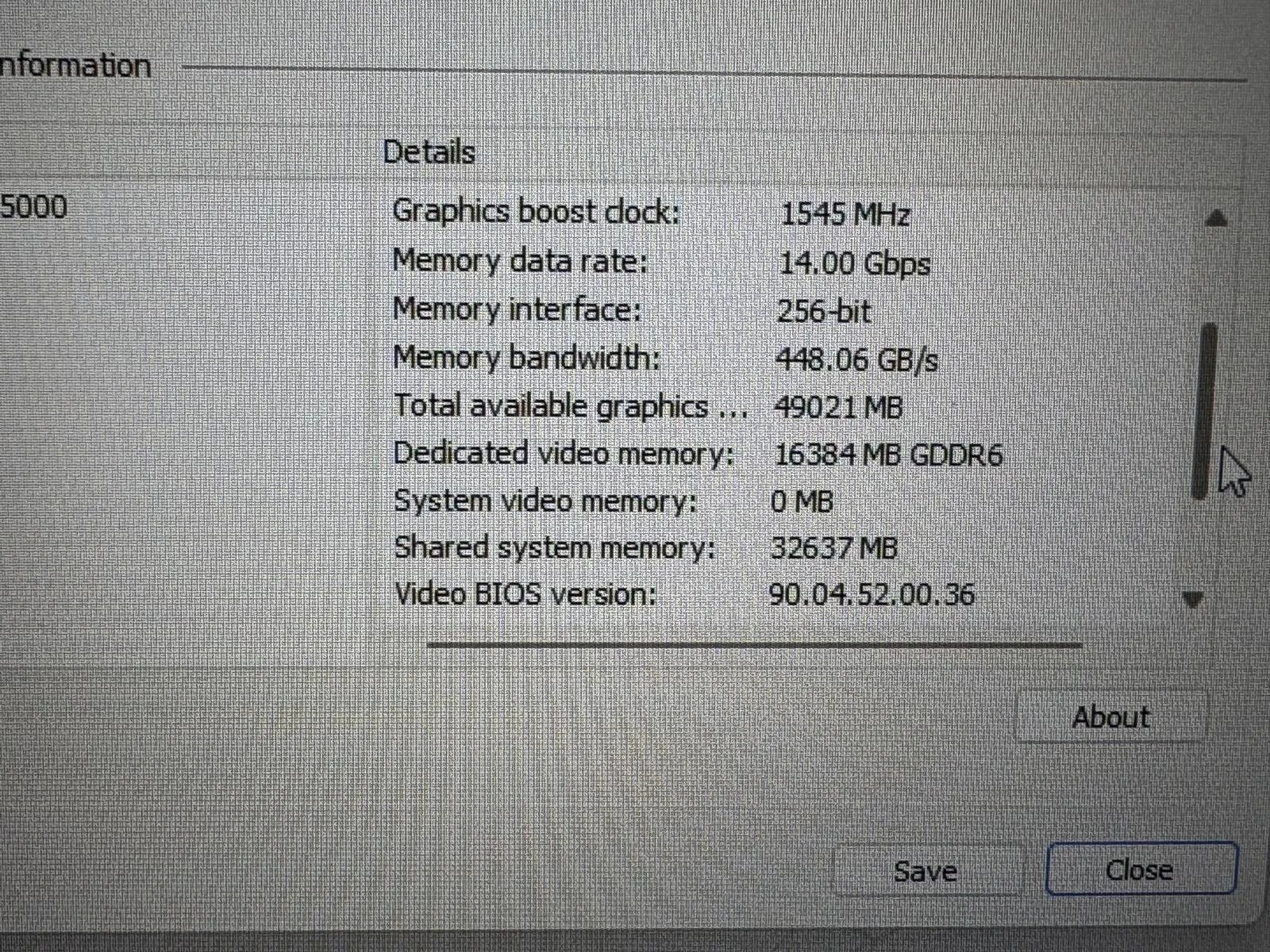 Laptop/Workstation SH Dell Precision 7740 i7-9850H RTX 5000 16 gb 64 GB RAM SSD 512gb - imagine 5