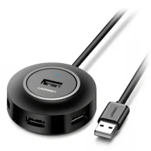 Hub USB UGREEN CR106 4 x USB-A 1m Negru