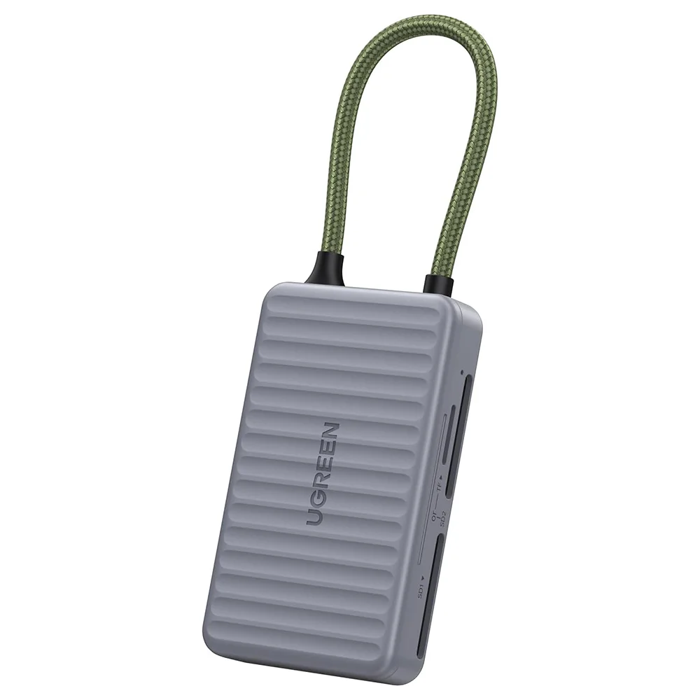 Cititor carduri Ugreen - Card Reader Type-C 2x SD TF Card Dual Connector gri - imagine 3