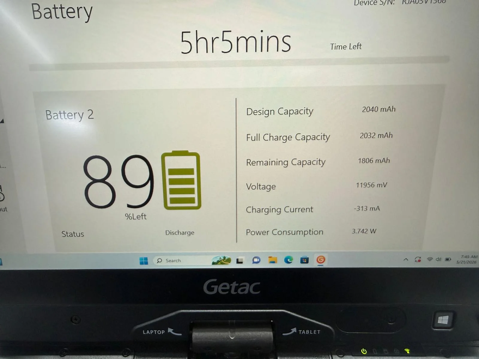 Laptop SH GETAC v110 Fully Rugged i5-7200U SSD 512Gb 16GB Ram Touchscreen convertible Tablet - imagine 10