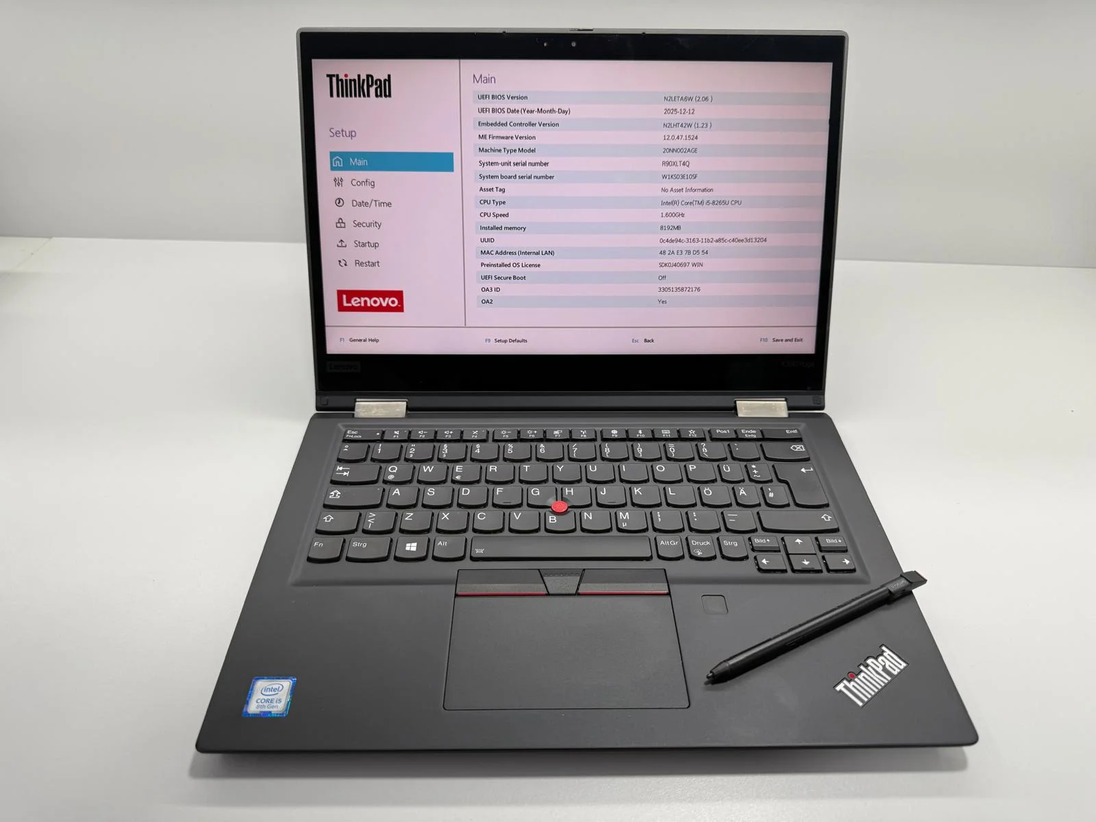 Laptop SH Lenovo Thinkpad X390 YOGA i5-8265U Ram 8Gb Ssd 256Gb NVME tastatura iluminata - imagine 2