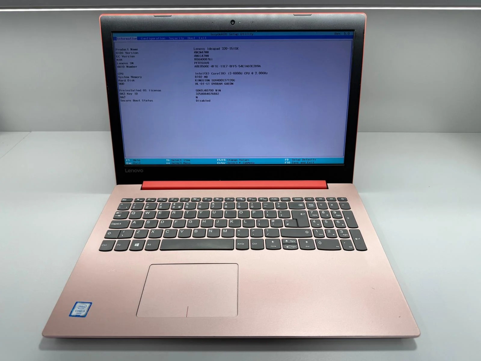 Laptop SH Lenovo Ideapad 320 i3-6006U Ram 8Gb Ssd 256Gb