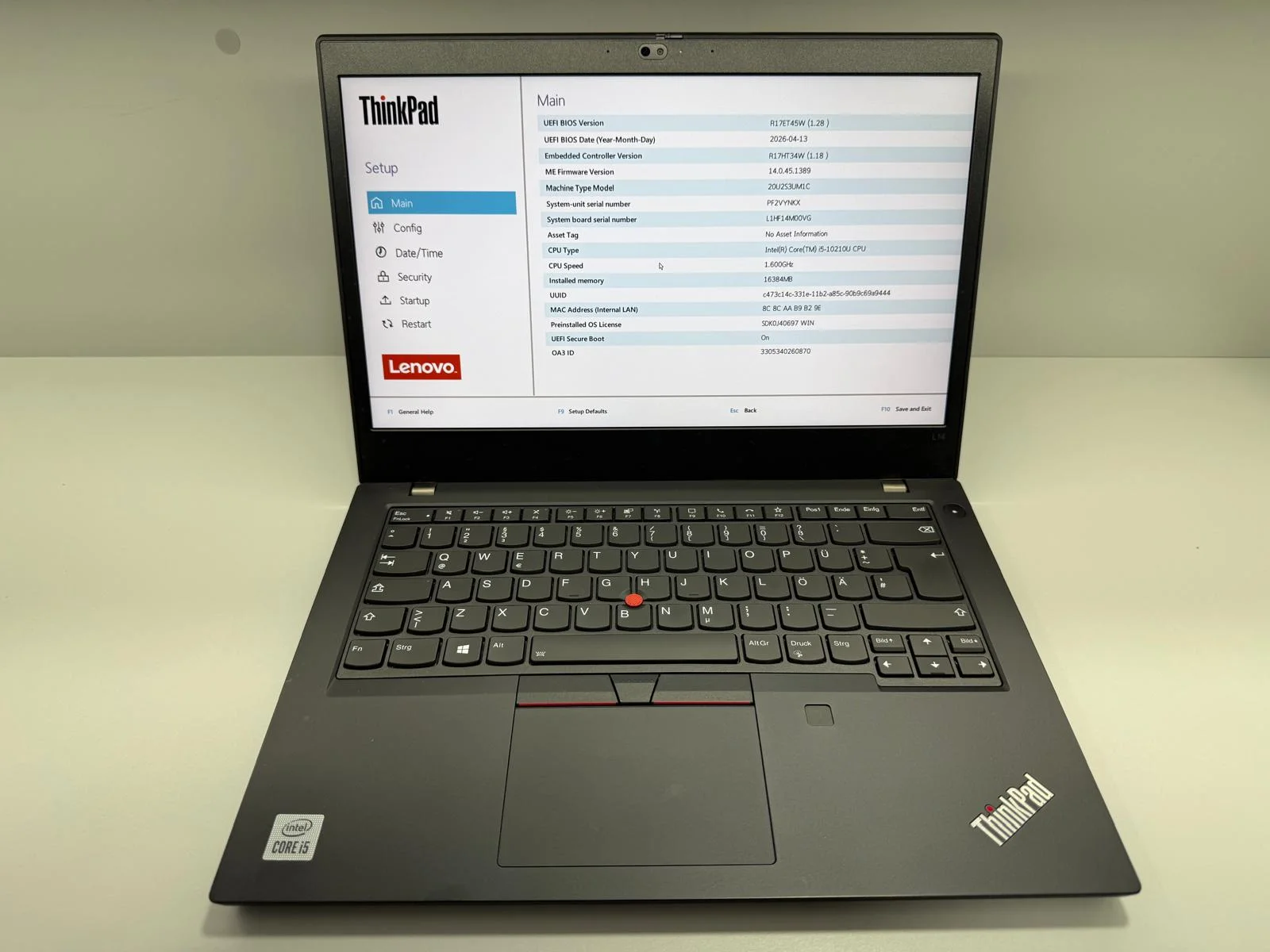 Laptop SH Thinkpad Lenovo L14 i5-10210U 16Gb RAM Ssd 512Gb