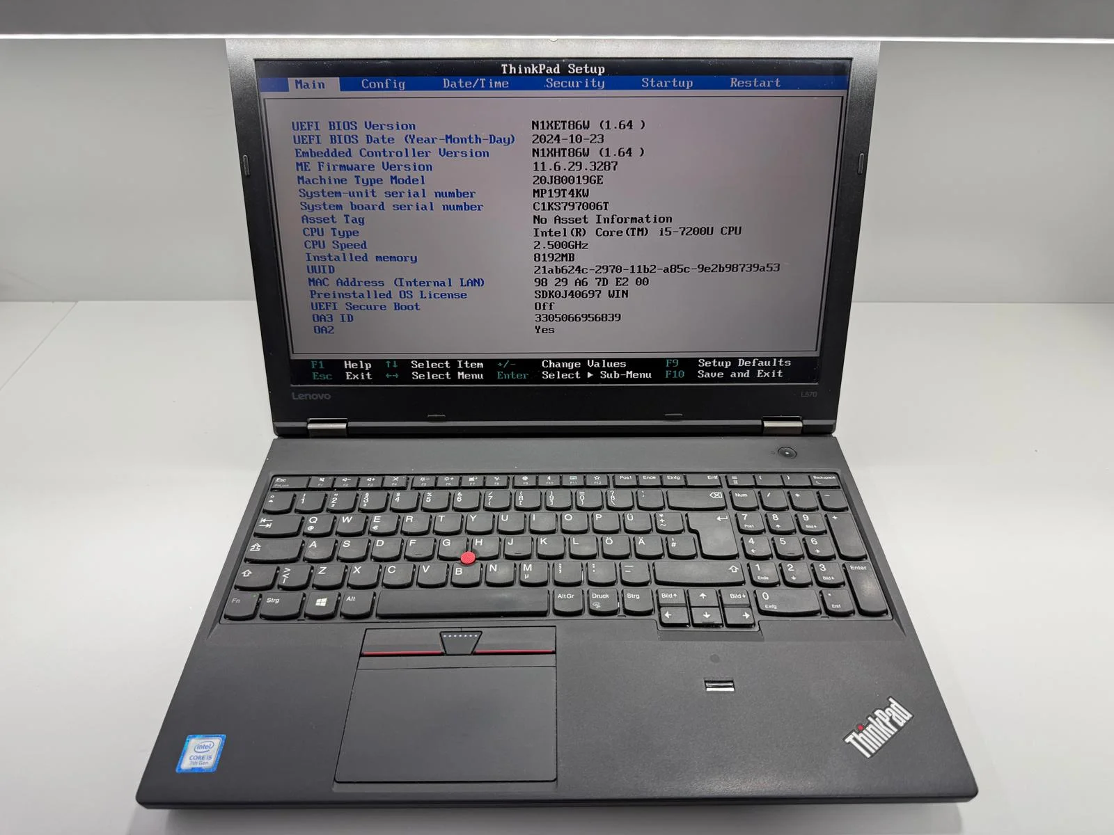 Laptop SH Thinkpad Lenovo L570 i5-7200U 8gb ram ssd 120gb