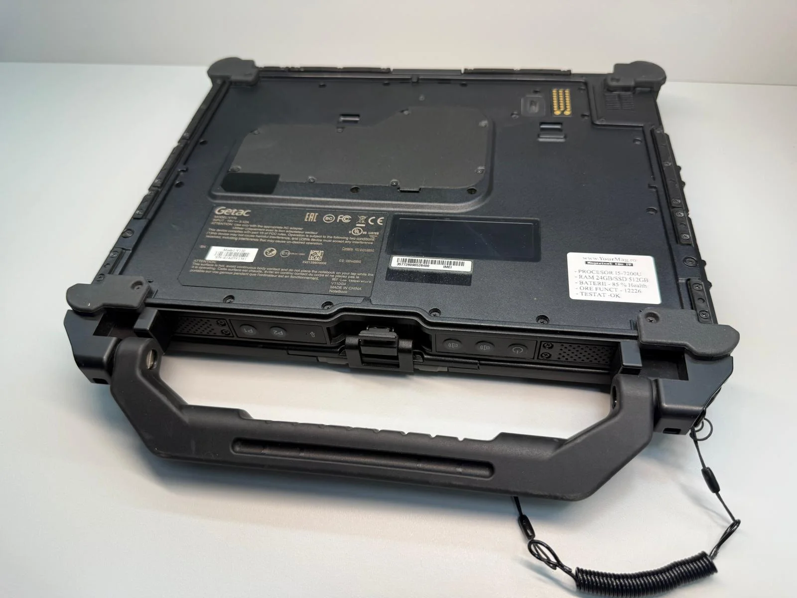 Laptop SH GETAC v110 g4 Fully Rugged i5-7200U SSD 512Gb 24GB Ram diagnoza auto touchscreen - imagine 14