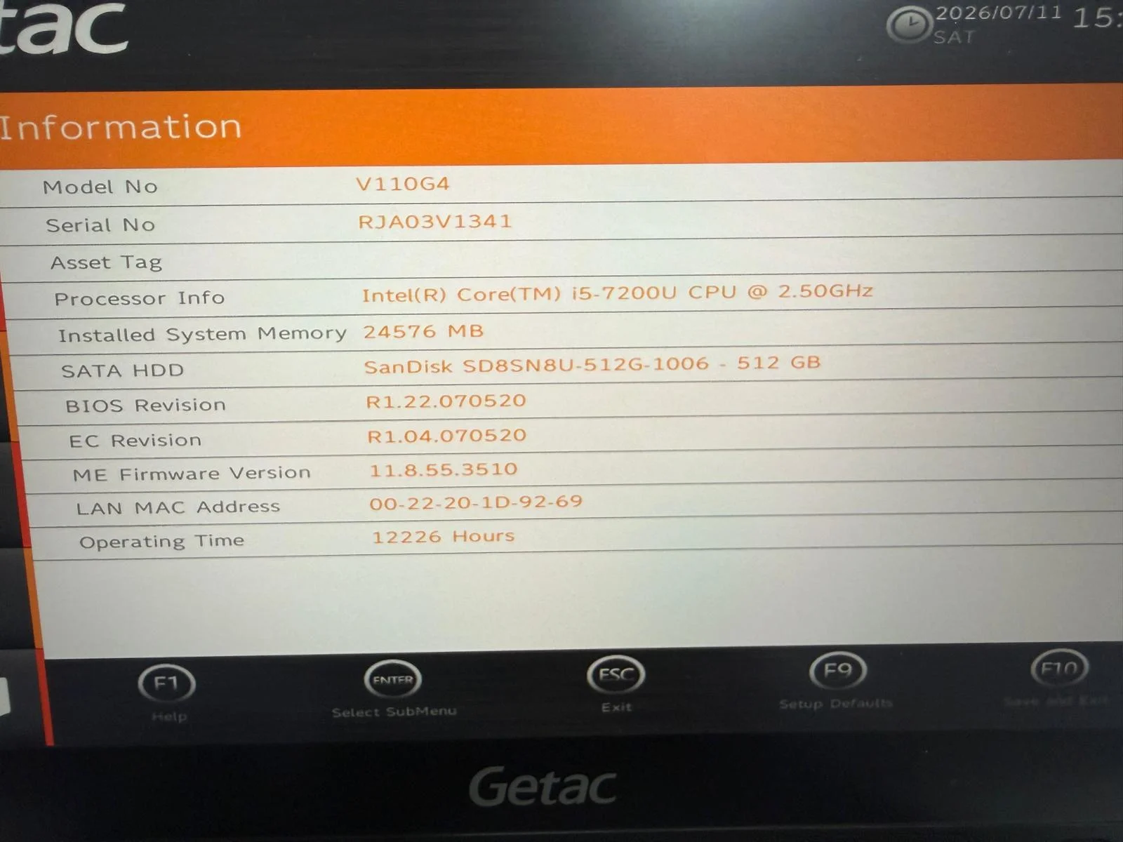 Laptop SH GETAC v110 g4 Fully Rugged i5-7200U SSD 512Gb 24GB Ram diagnoza auto touchscreen - imagine 3