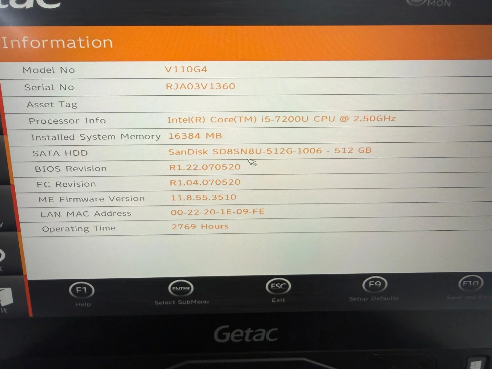Laptop SH GETAC v110 g4 Fully Rugged i5-7200U SSD 512Gb 16GB Ram diagnoza auto touch - imagine 6