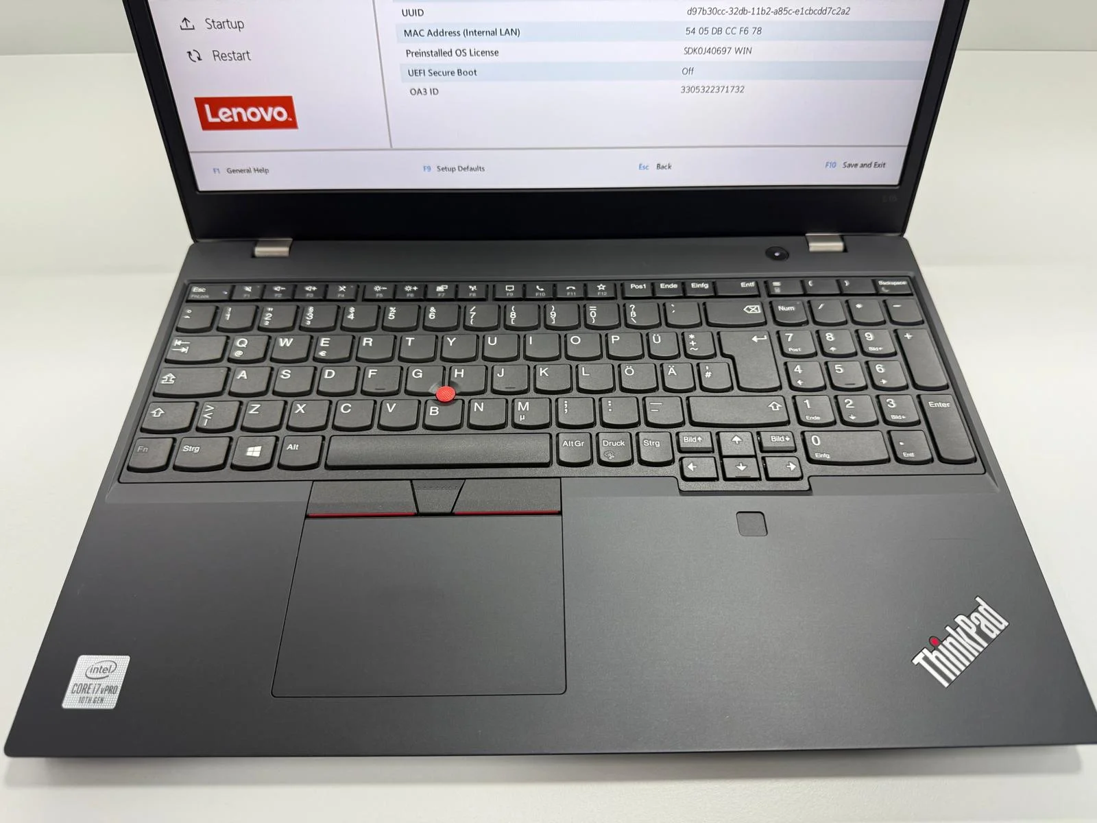Laptop SH Thinkpad Lenovo L15 i7-10510U SSD 512GB RAM 16GB - imagine 3