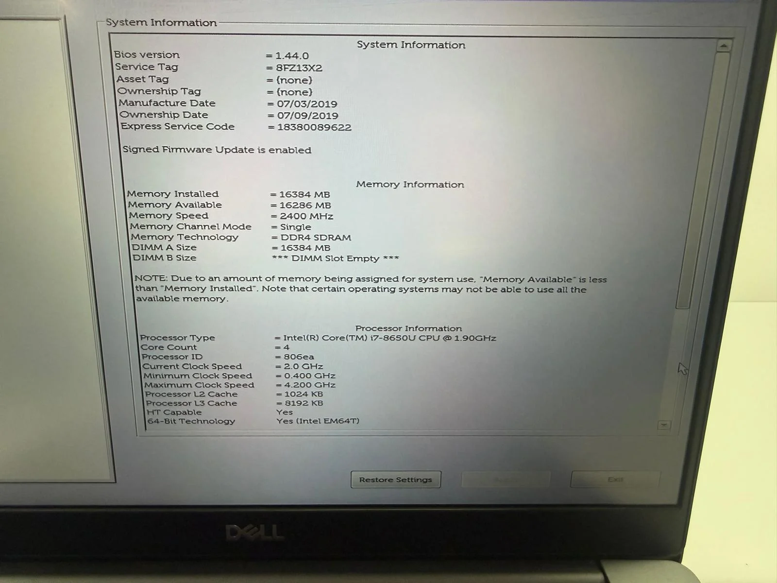 Laptop SH Dell Latitude 7390 i7-8650U 16gb RAM 256gb SSD - imagine 2