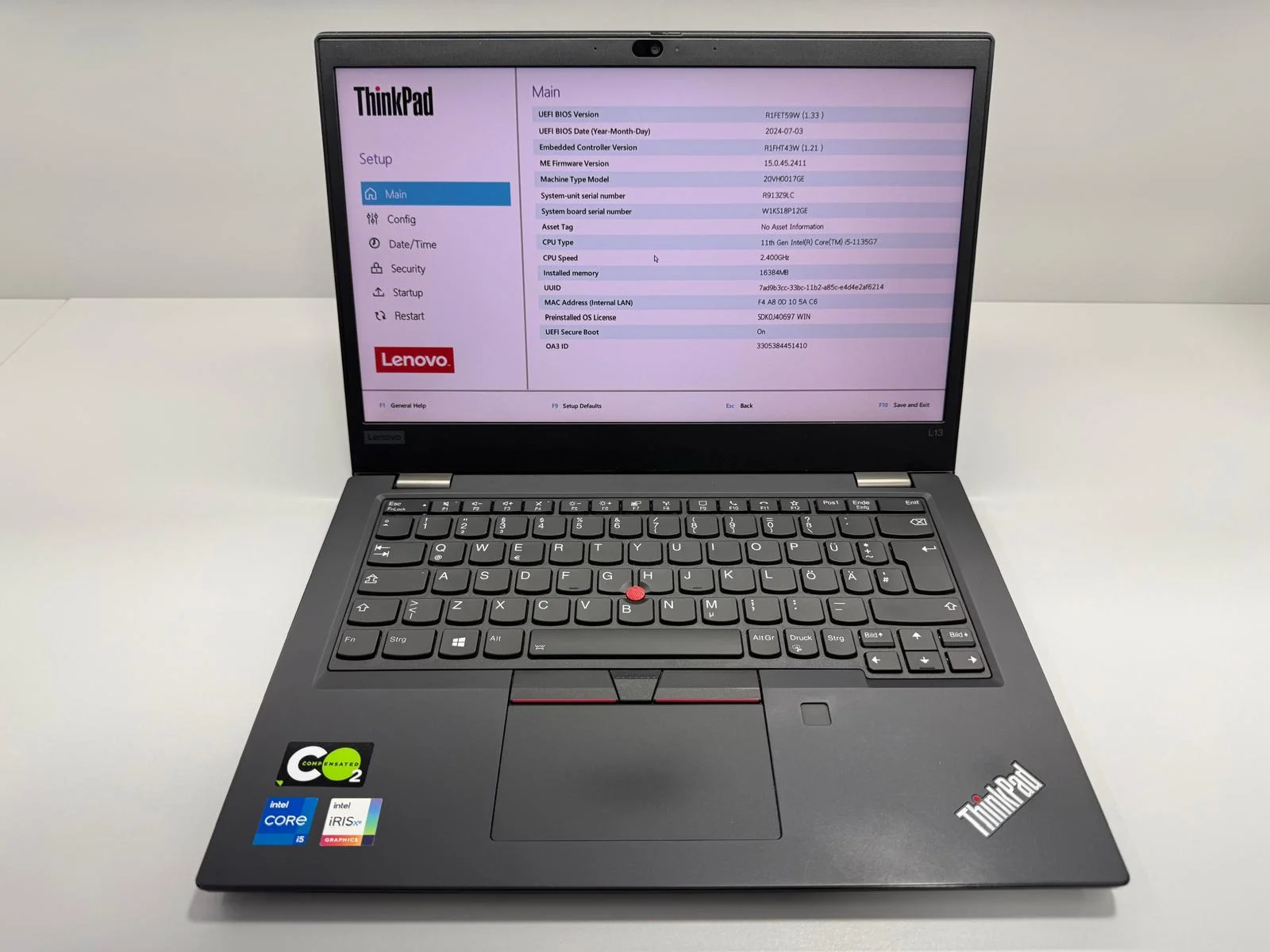 Laptop SH Lenovo Thinkpad L13 Gen 2 i5-1135G7 SSD 512gb NVME 16gb RAM