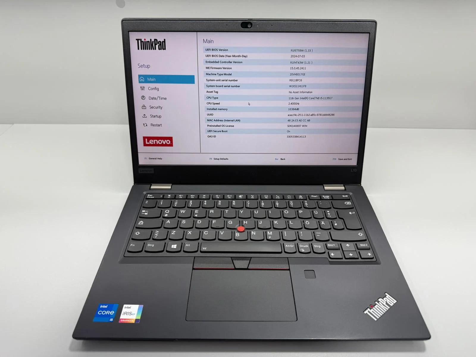 Laptop SH Lenovo Thinkpad L13 Gen 2 i5-1135G7 SSD NVME 512gb 16gb RAM