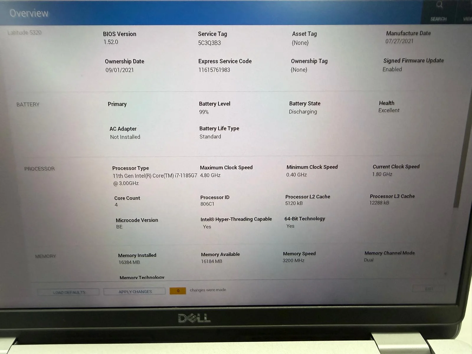 Laptop SH Dell Latitude 5320 i7-1185G7 SSD 512gb NVME 16gb RAM baterie noua - imagine 3