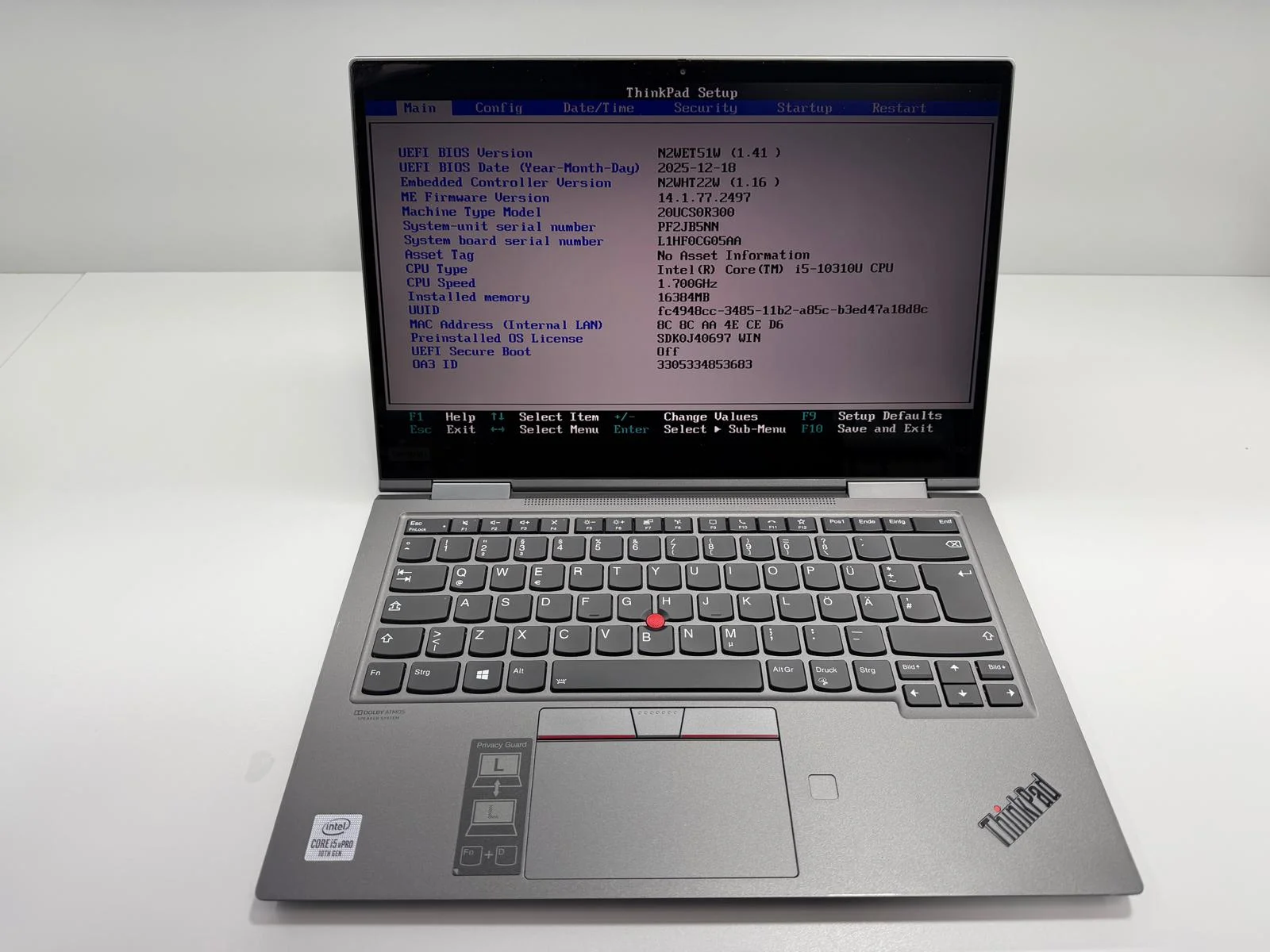 Laptop SH Lenovo Yoga gen5 Touchscreen i5-10310U 16gb RAM 512gb SSD cu Pen