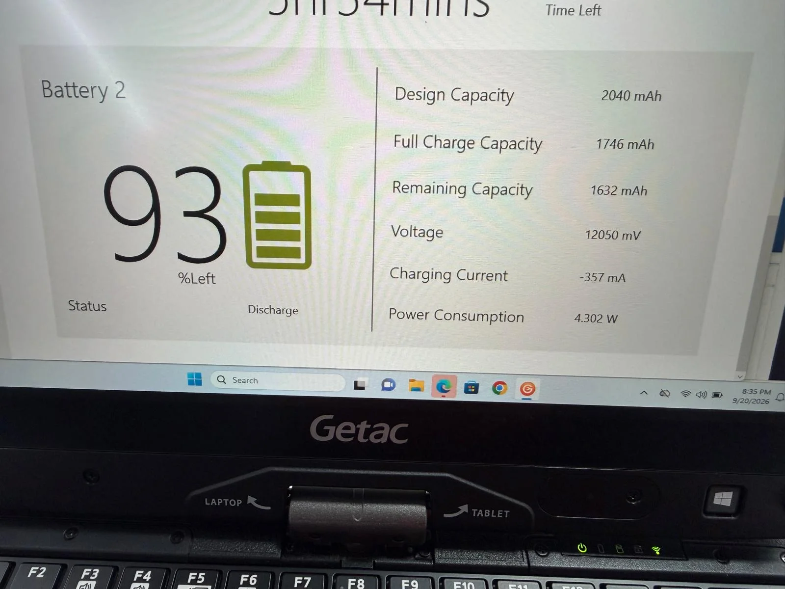 Laptop SH GETAC v110 g4 i5-7200U SSD 512Gb 24GB Ram Fully Rugged - imagine 15
