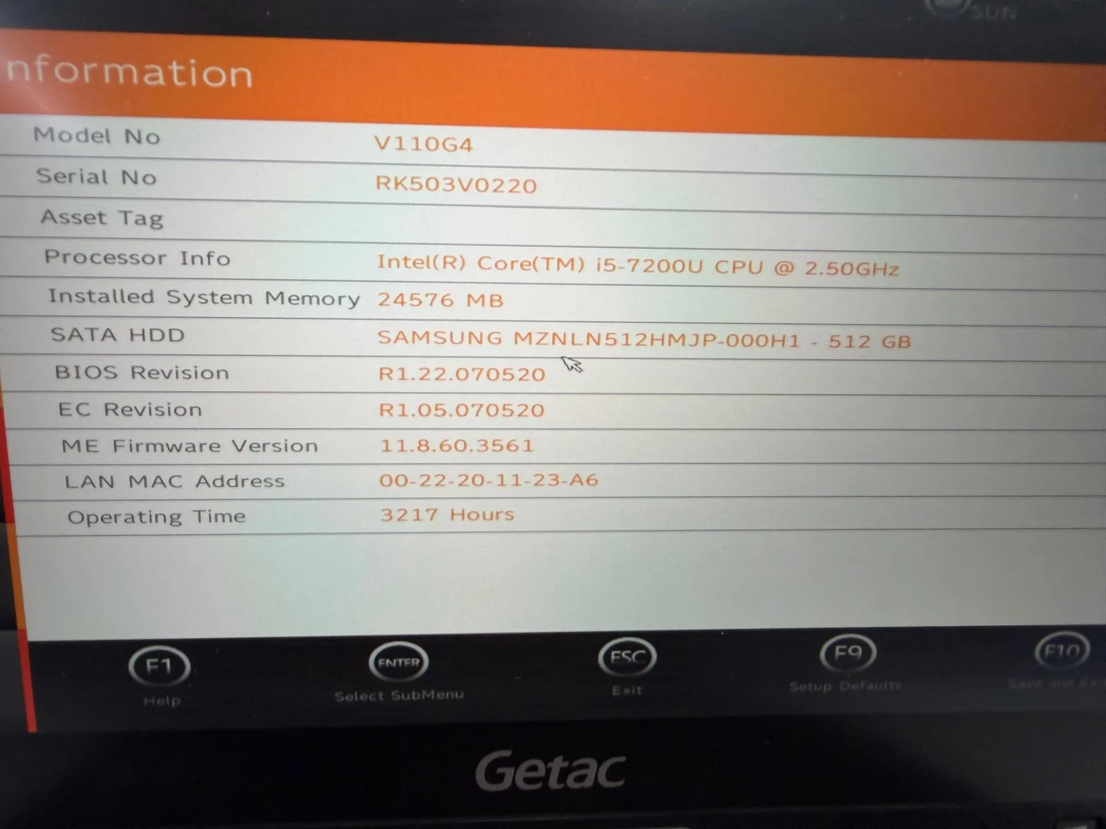 Laptop SH GETAC v110 g4 i5-7200U SSD 512Gb 24GB Ram Fully Rugged - imagine 2