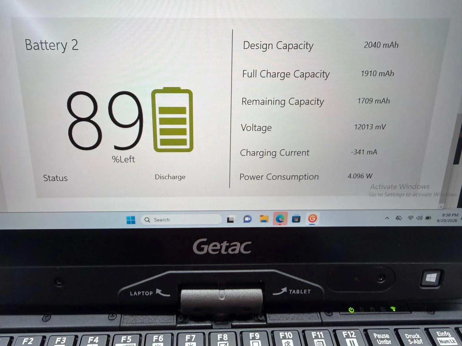 Laptop/Tableta SH GETAC v110 g4 i5-7200U SSD 512Gb 16GB Ram Diagnoza Auto - imagine 13