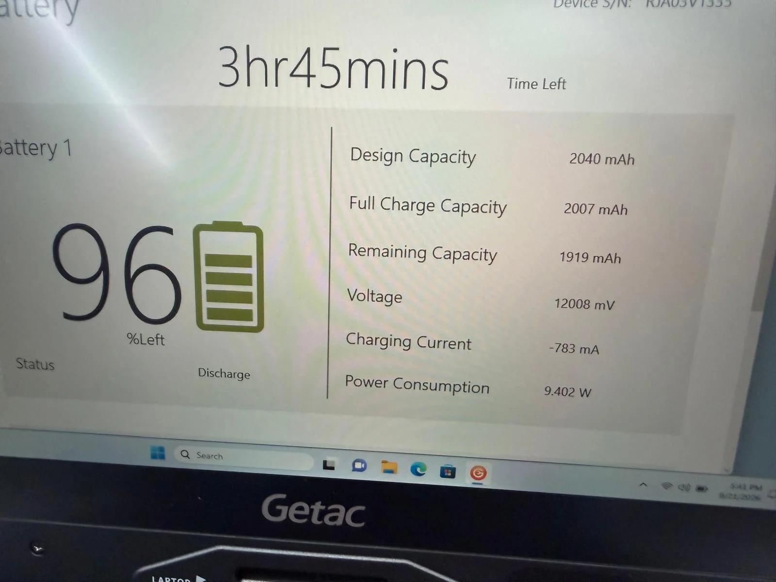 Laptop SH GETAC Fully Rugged i5-7200U SSD 512Gb 24GB Ram Diagnoza - imagine 11