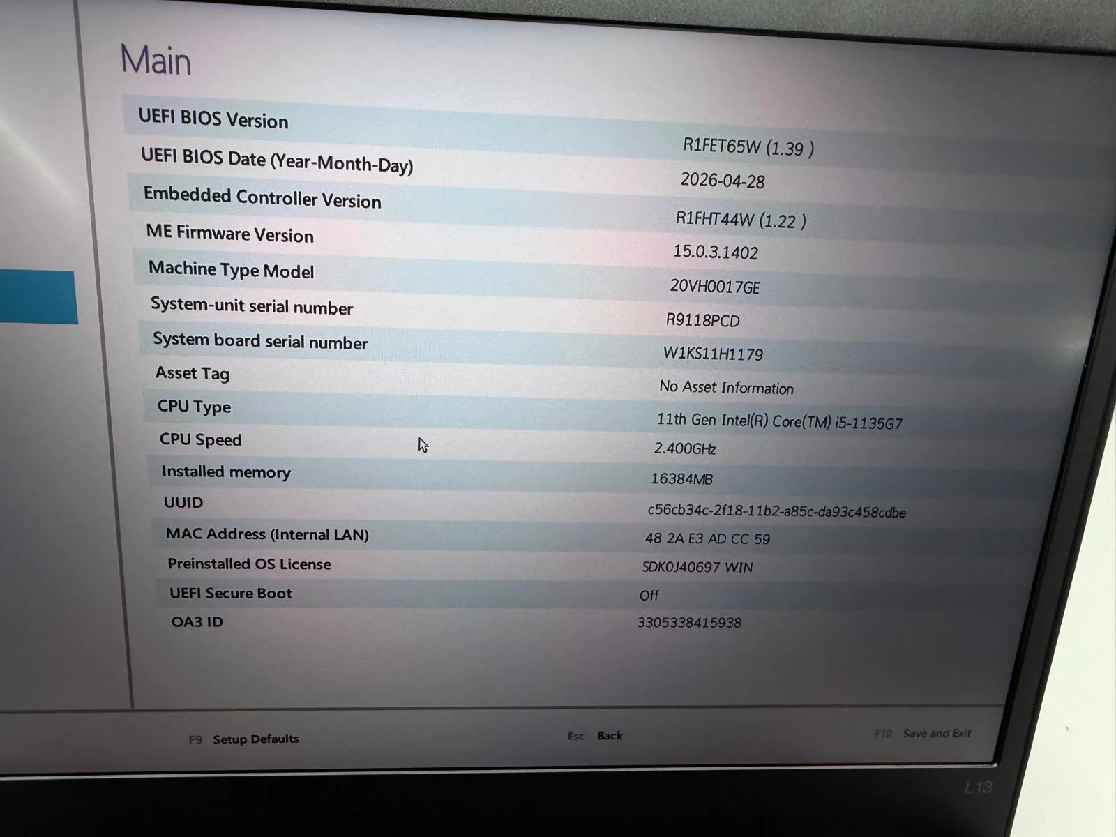 Laptop SH Lenovo Thinkpad L13 Gen 2 i5-1135G7 16GB 512GB SSD - imagine 2