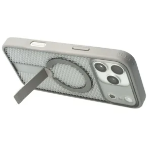 Toc TPU+PC 3D Grid Apple iPhone 17 Pro Max Titanium Grey