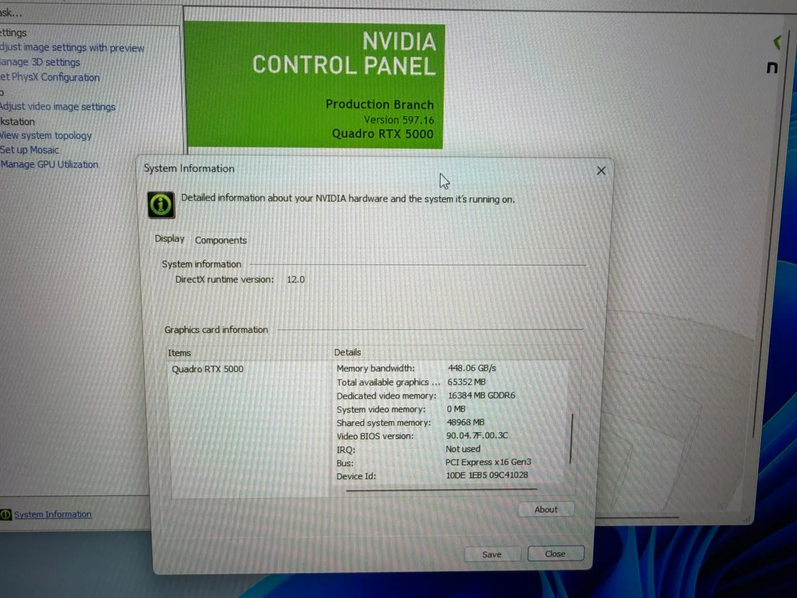 Laptop SH Dell Precision 7750 i7-10850H 96GB RAM SSD 1TB Quadro RTX 5000 16GB - imagine 11
