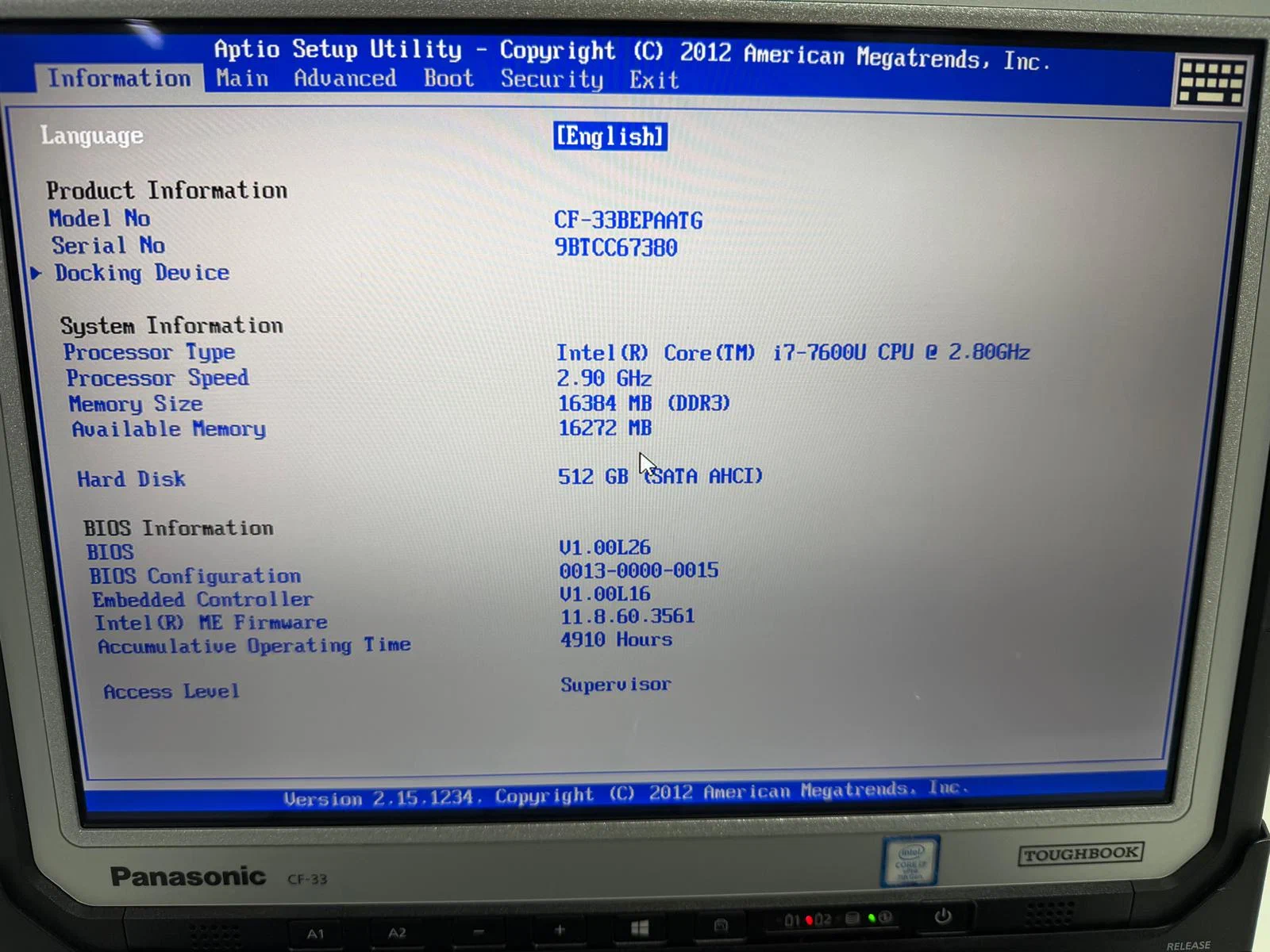 Laptop Tabletă SH Panasonic Toughbook CF-33 MK1 i7-7600U SSD 512GB 16GB RAM Tastatura Detasabila 4G LTE GPS Scanner 2D - imagine 7